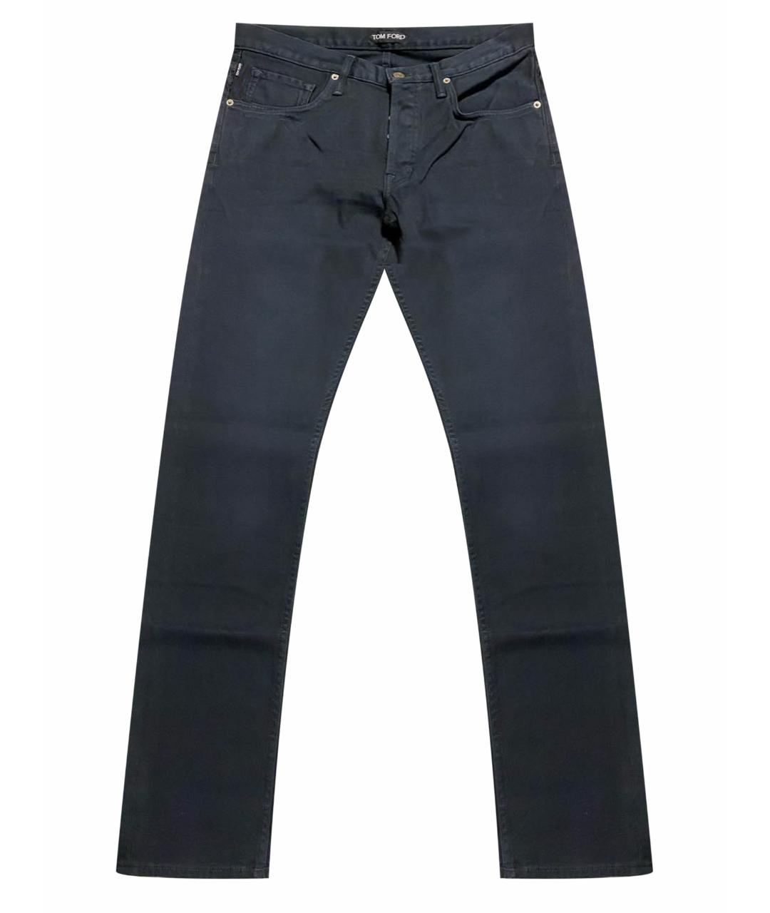 TOM FORD Черные хлопко-эластановые джинсы скинни, фото 1