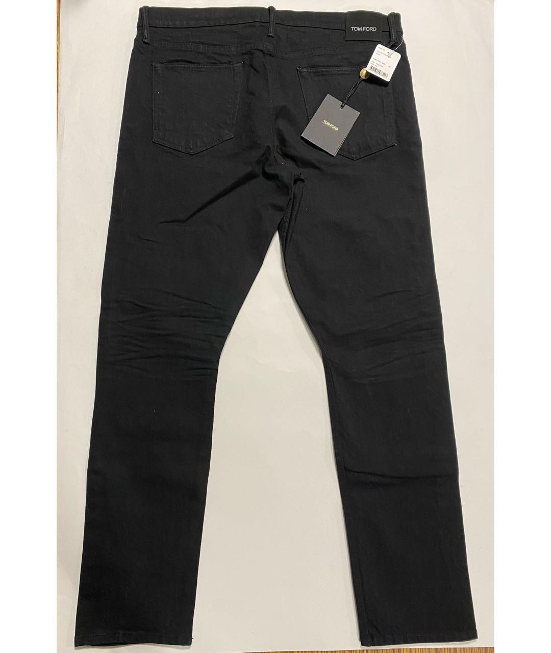 TOM FORD Черные хлопко-эластановые джинсы скинни, фото 2