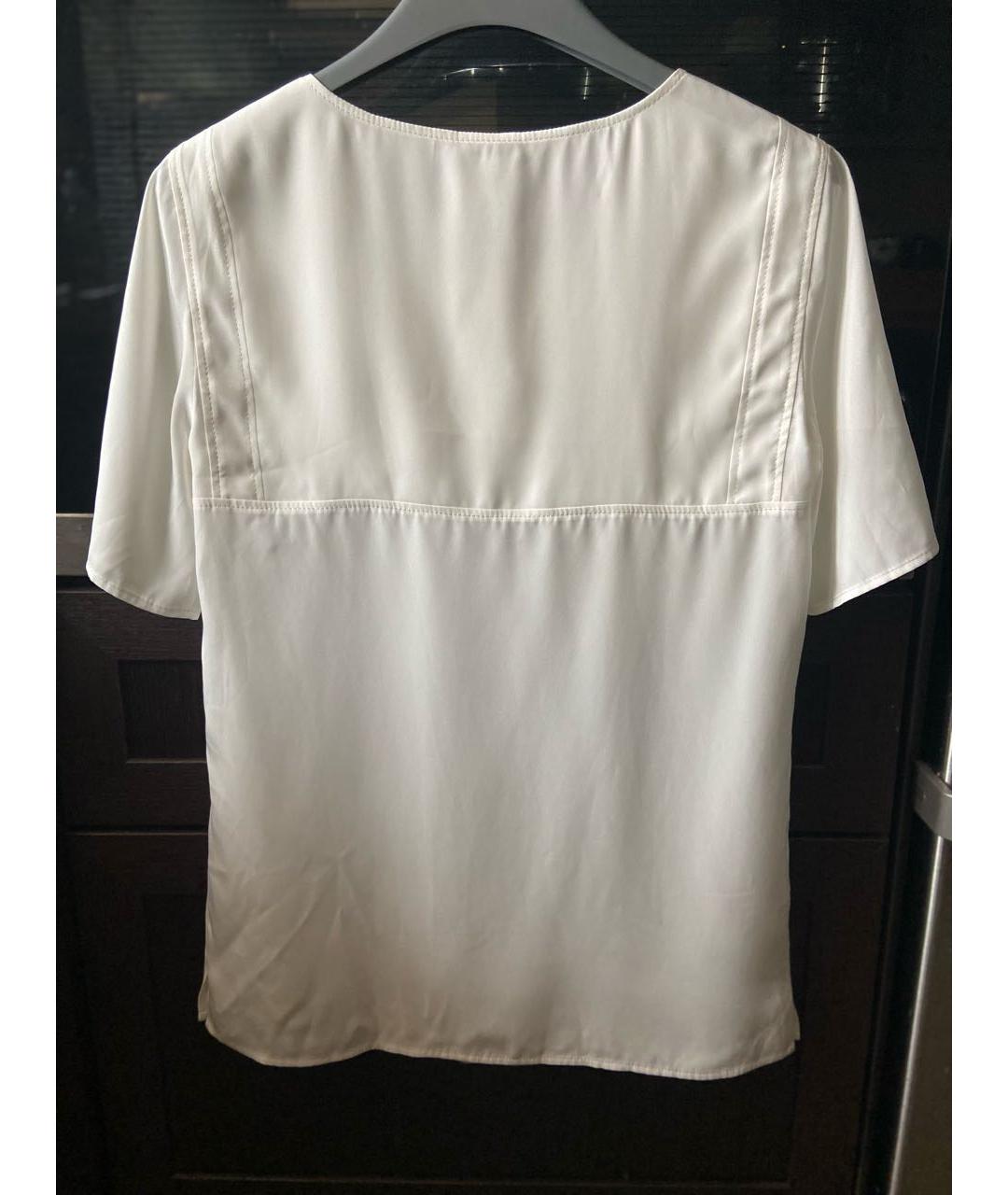 CHANEL PRE-OWNED Белая полиэстеровая блузы, фото 4