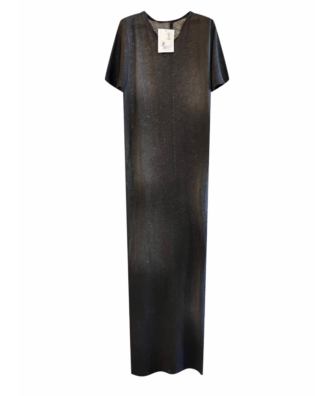 IRO Черное льняное повседневное платье, фото 1