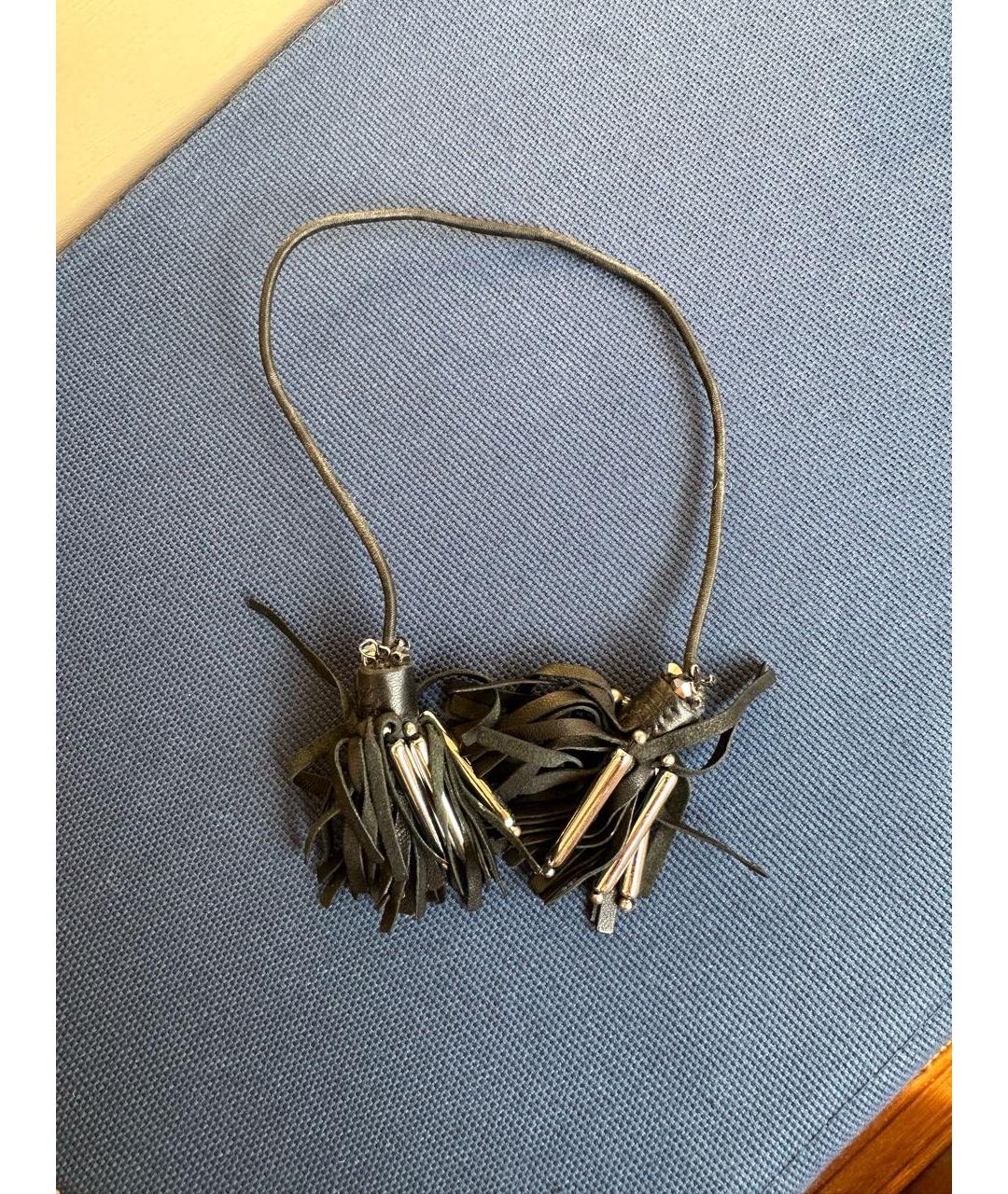 DOROTHEE SCHUMACHER Черный кожаный браслет, фото 3