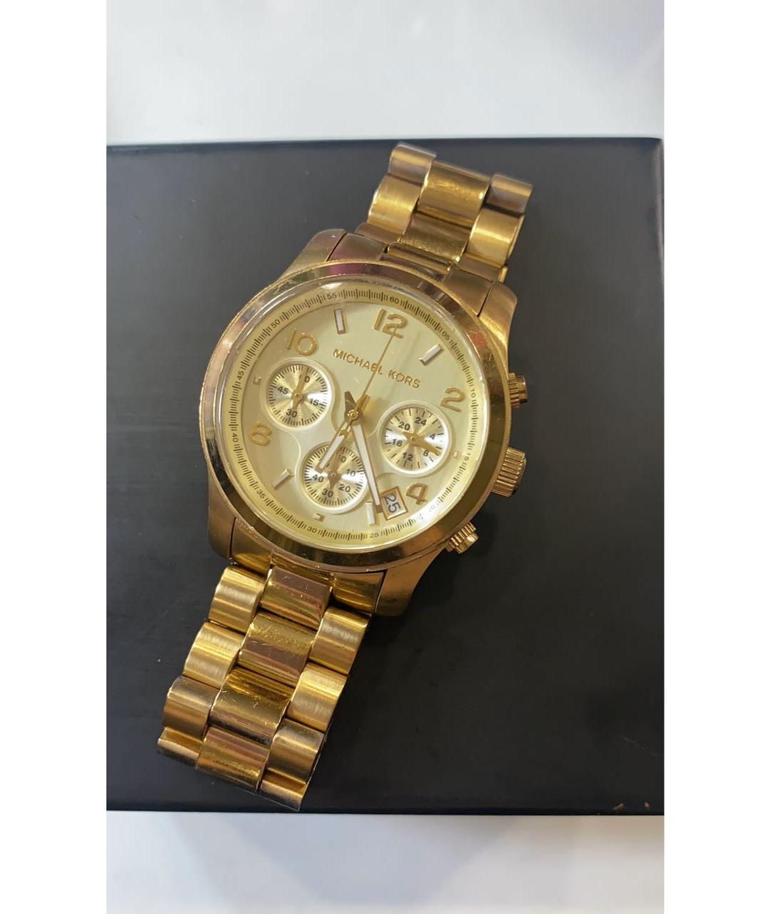 MICHAEL KORS Золотые позолоченные часы, фото 2