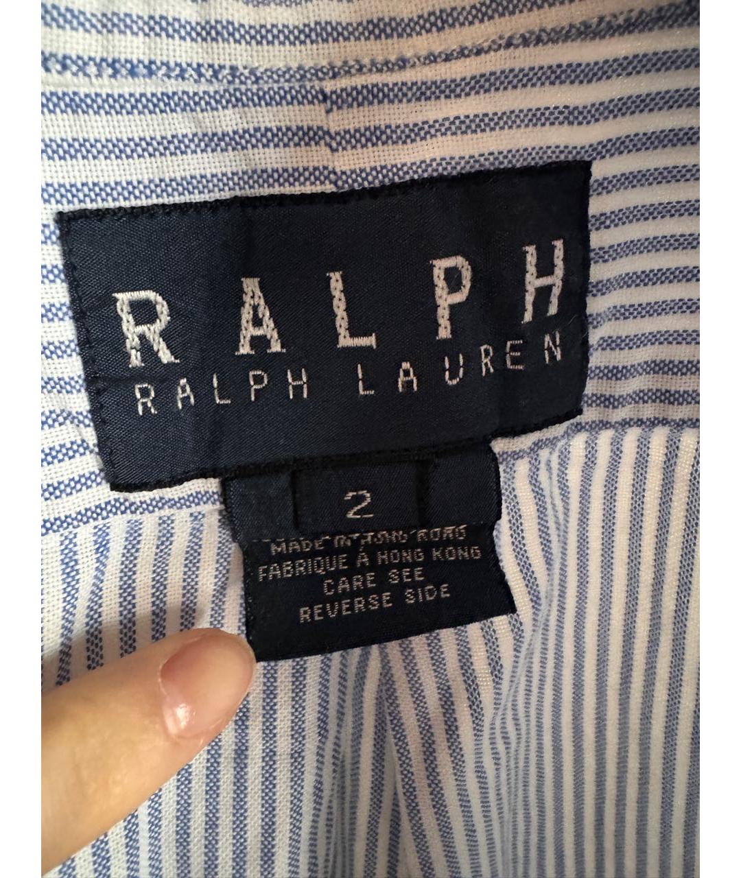 RALPH LAUREN COLLECTION Голубая хлопковая рубашка, фото 3