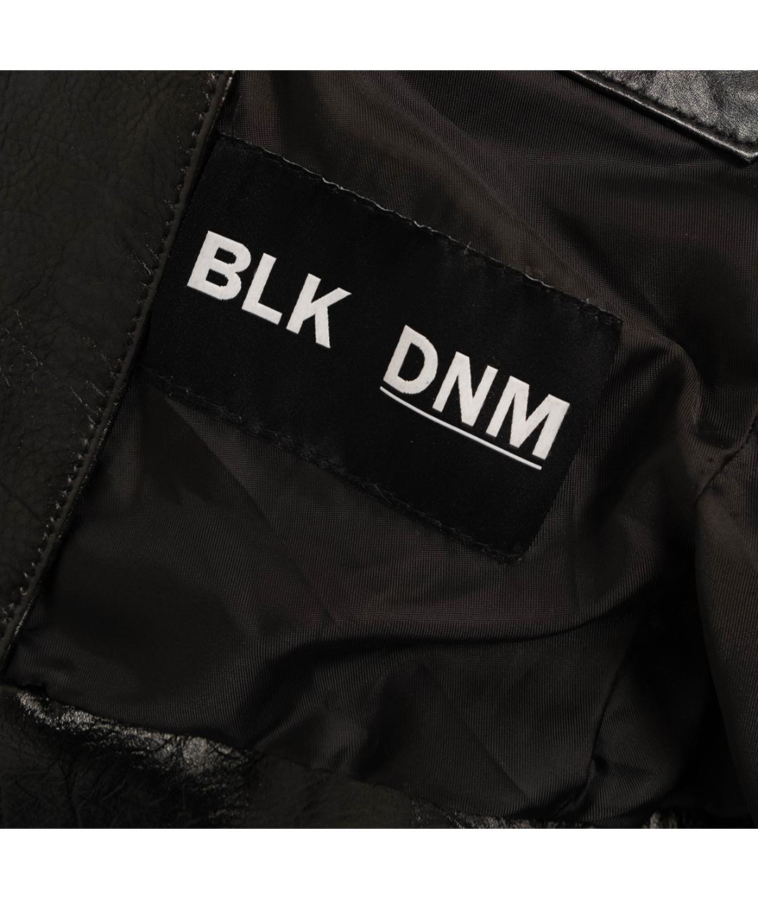 BLK DNM Черная кожаная куртка, фото 5
