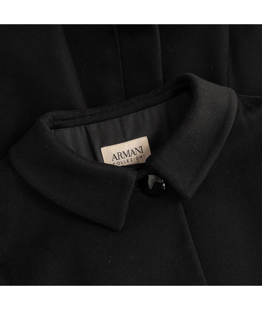 ARMANI COLLEZIONI Черное шерстяное пальто, фото 3