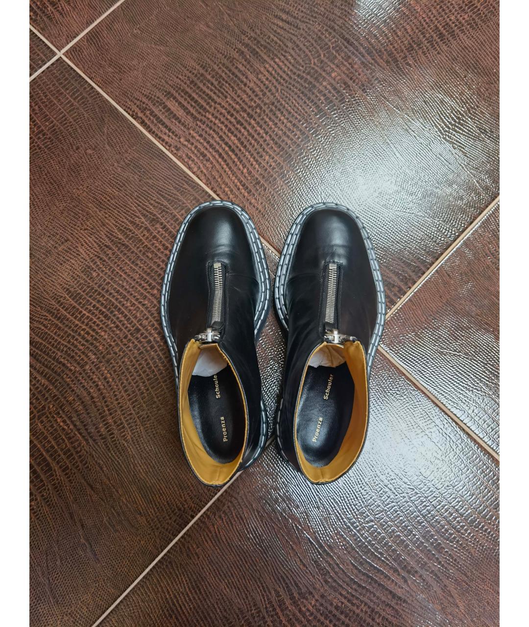 PROENZA SCHOULER Черные кожаные ботинки, фото 3