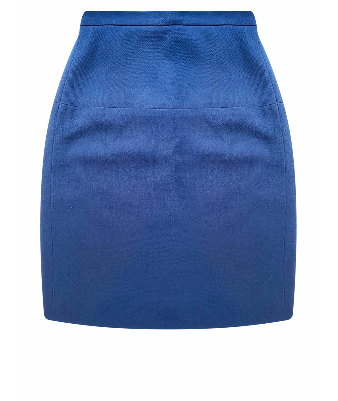 CHANEL PRE-OWNED Темно-синяя шерстяная юбка миди, фото 1