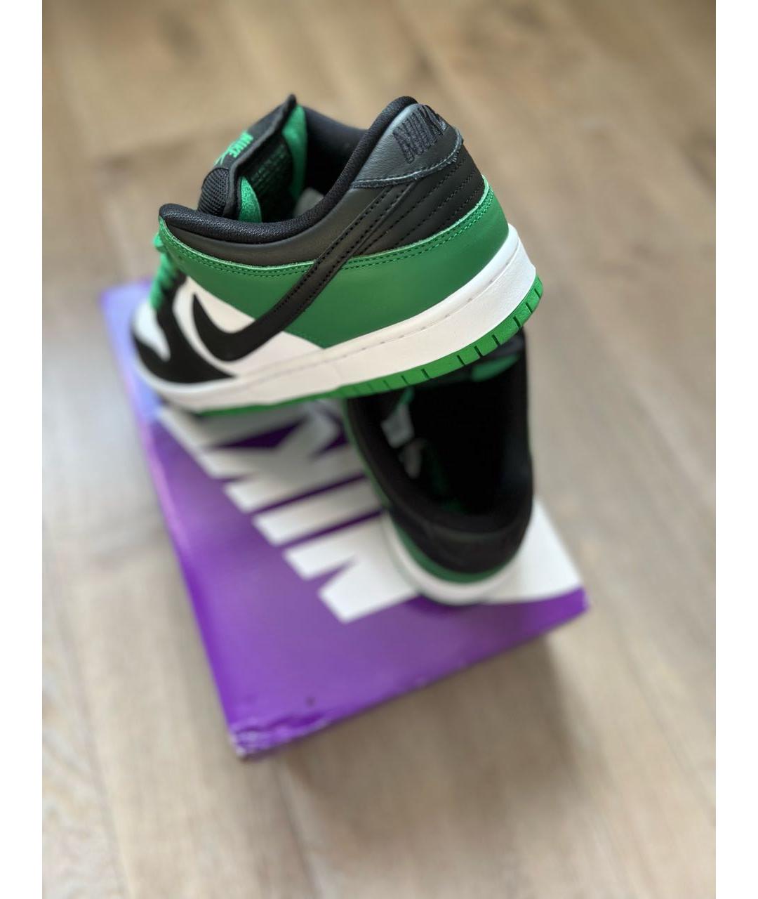 NIKE Зеленые низкие кроссовки / кеды, фото 4