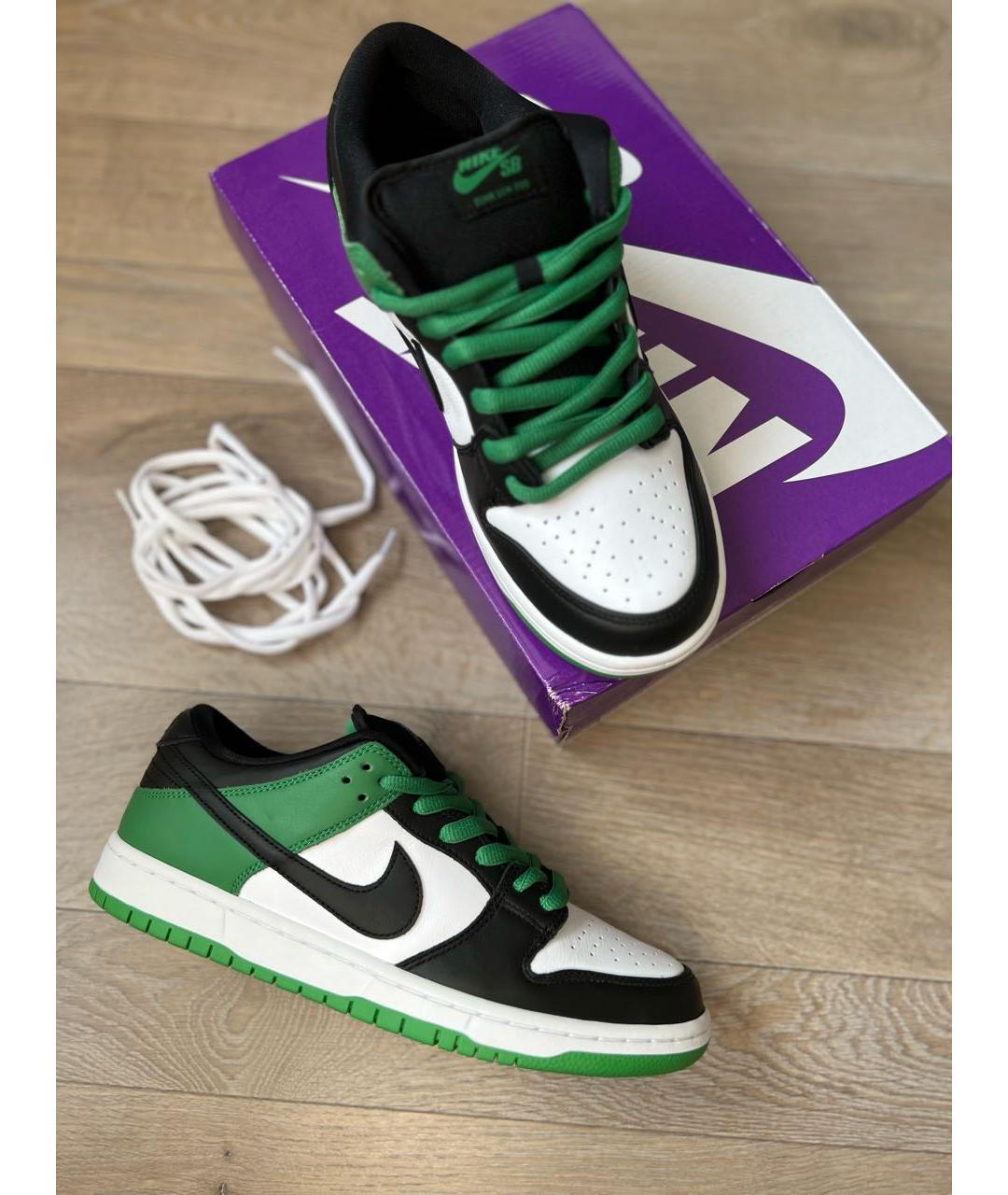 NIKE Зеленые низкие кроссовки / кеды, фото 7