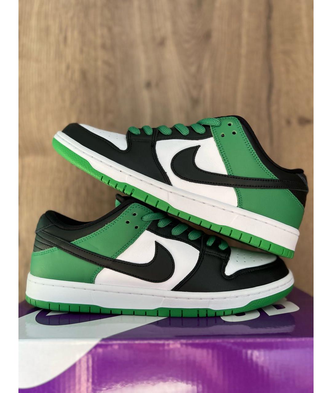 NIKE Зеленые низкие кроссовки / кеды, фото 6