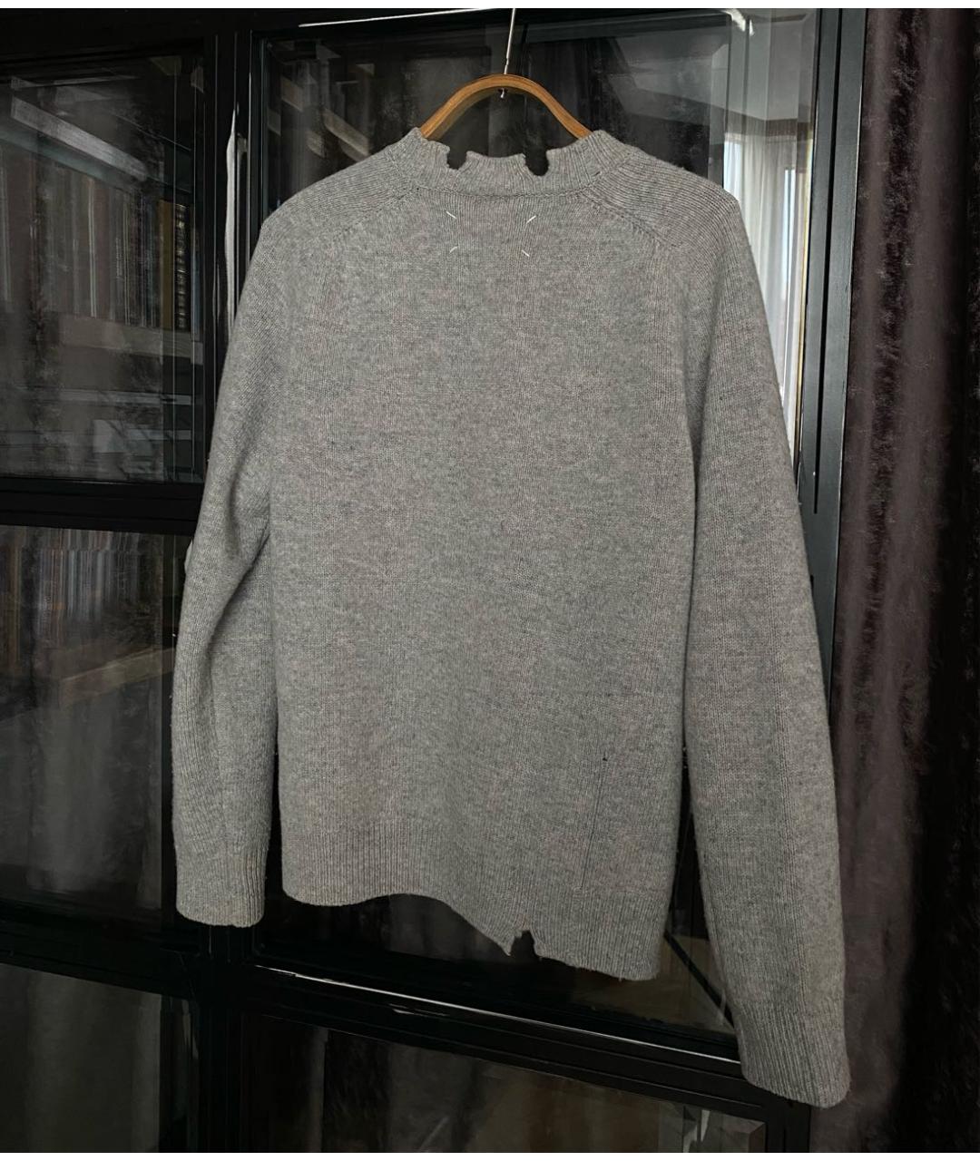 MAISON MARGIELA Серый шерстяной джемпер / свитер, фото 2
