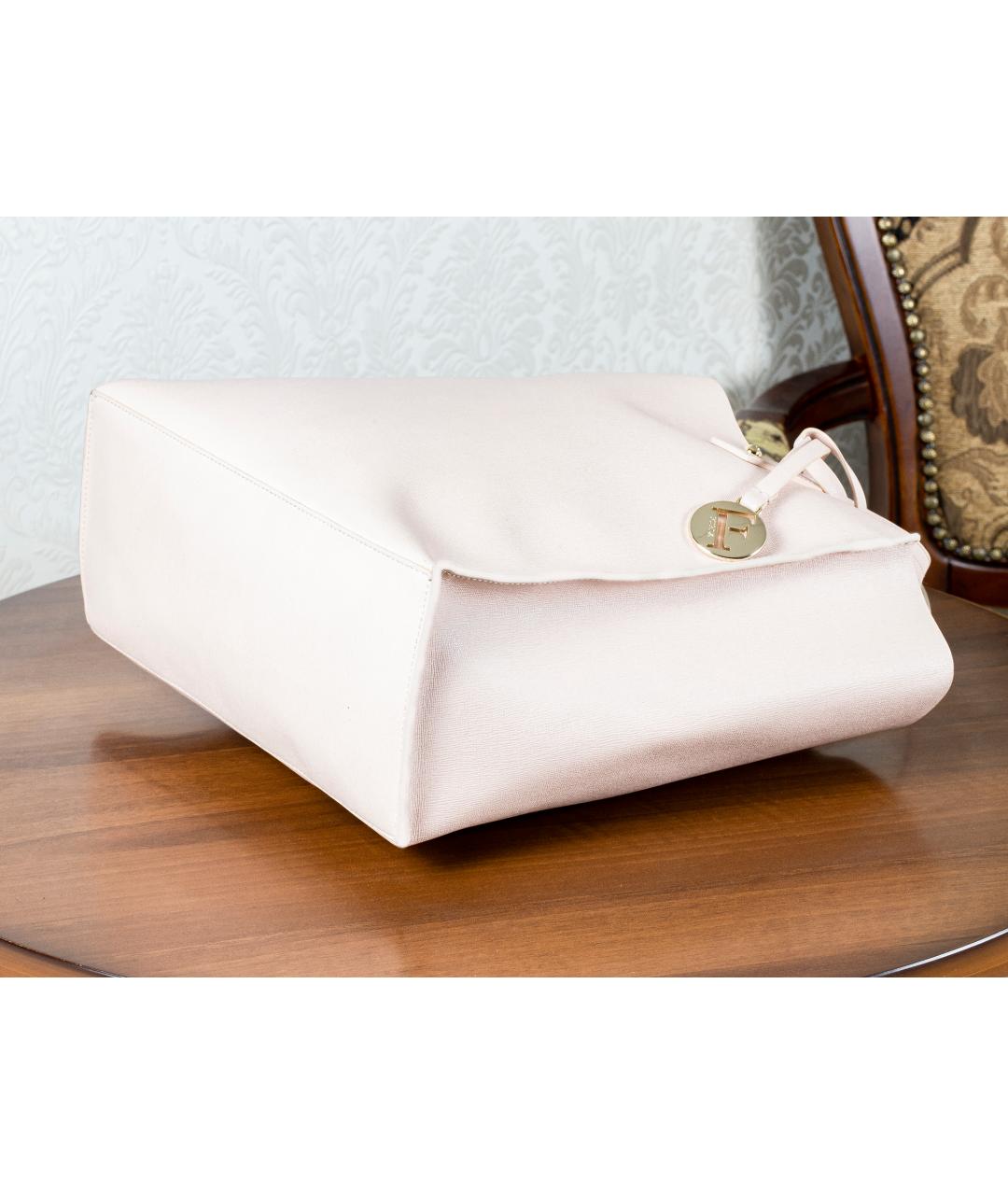 FURLA Розовая кожаная сумка тоут, фото 6