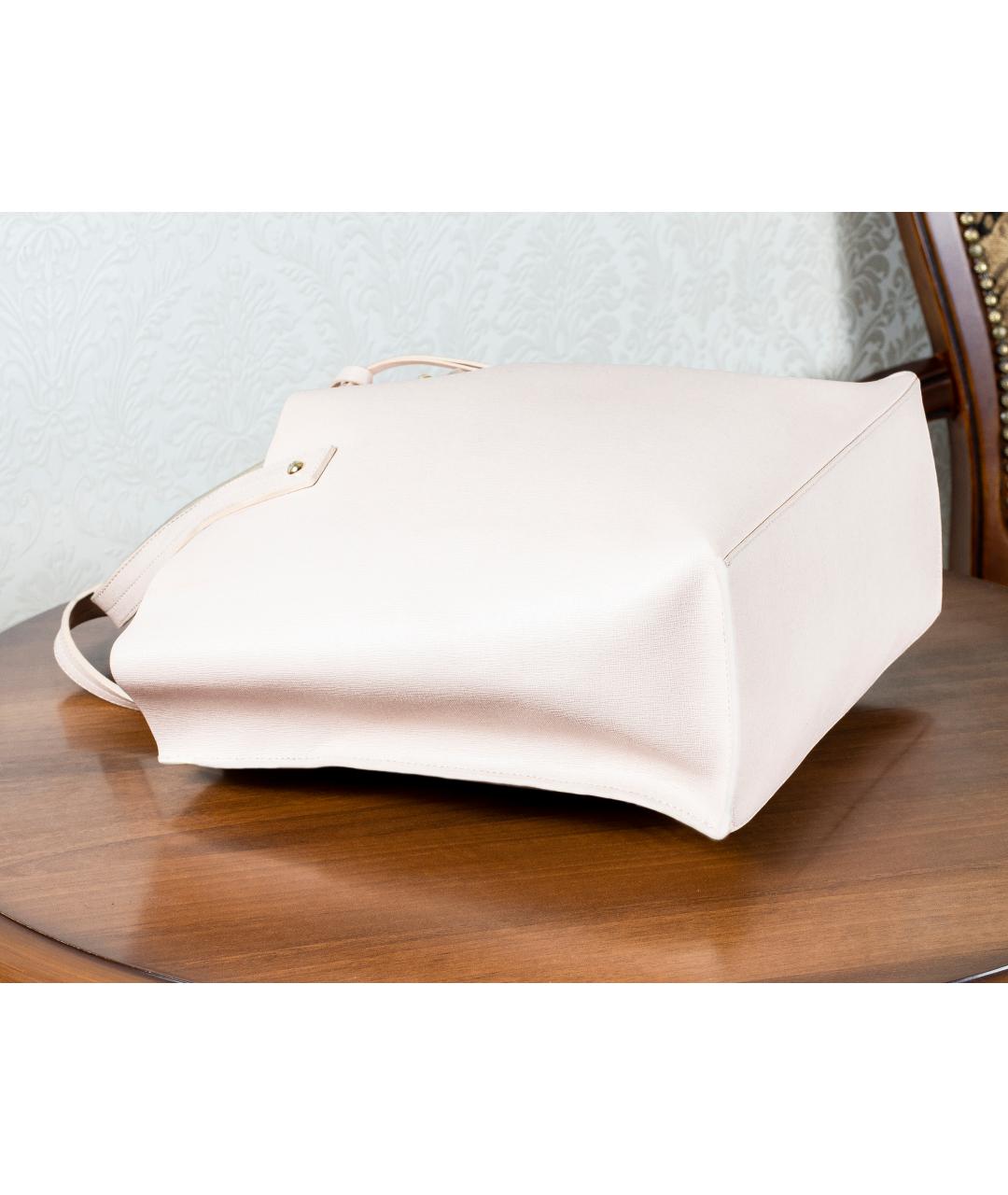 FURLA Розовая кожаная сумка тоут, фото 5