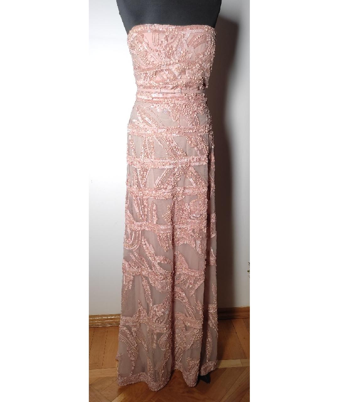ELIE SAAB Розовое полиэстеровое вечернее платье, фото 8