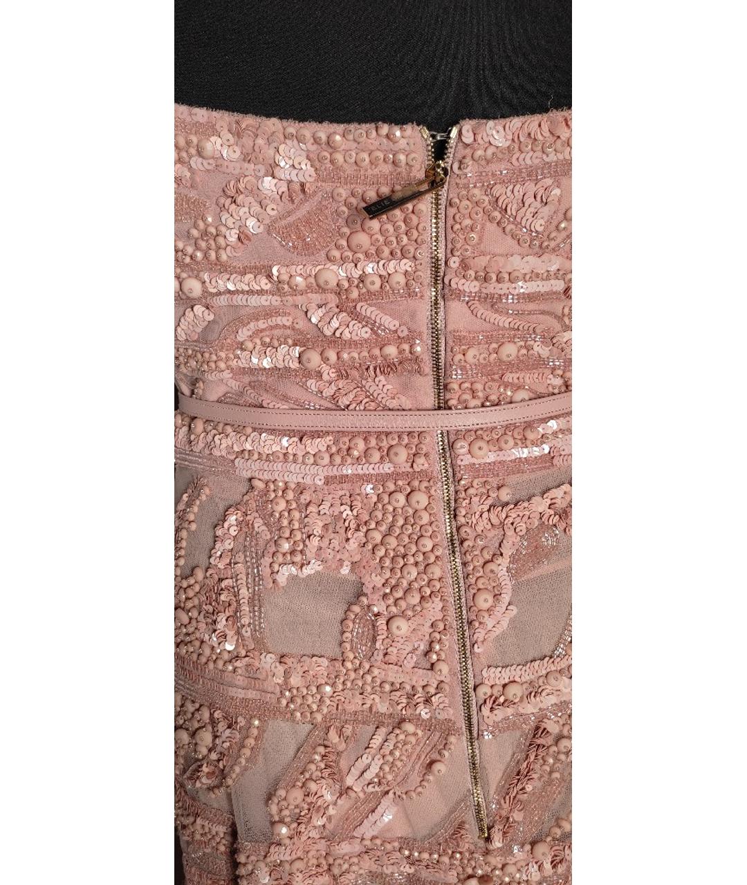 ELIE SAAB Розовое полиэстеровое вечернее платье, фото 4
