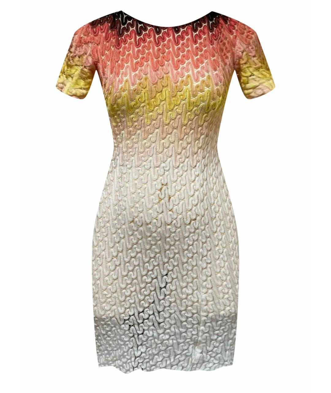 MISSONI Мульти вискозное коктейльное платье, фото 1