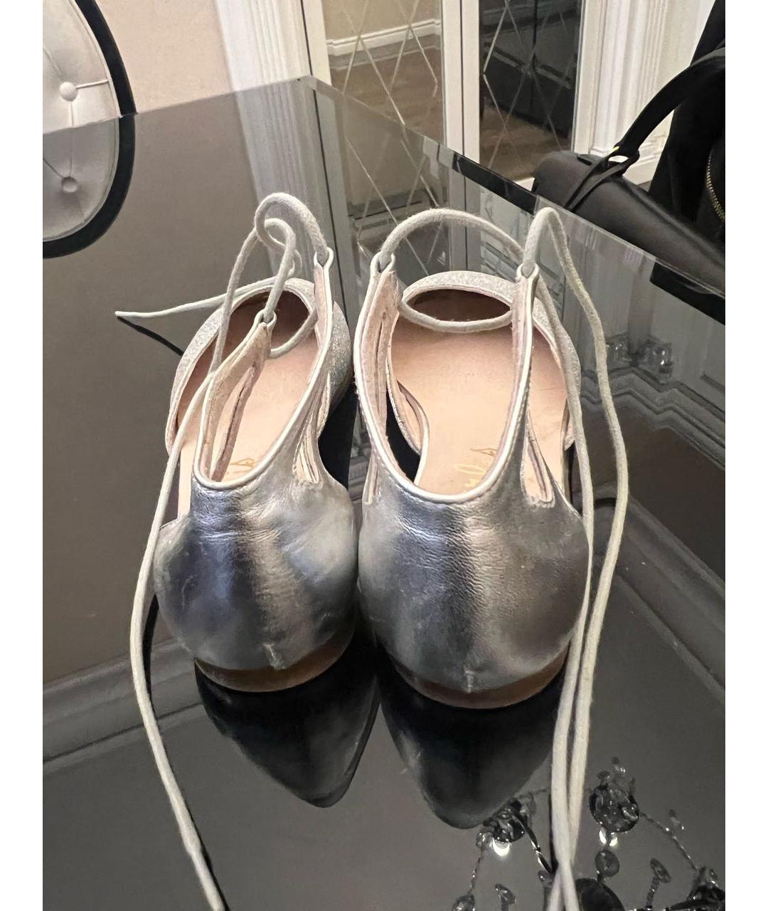 BEBERLIS Серебряные кожаные туфли, фото 2