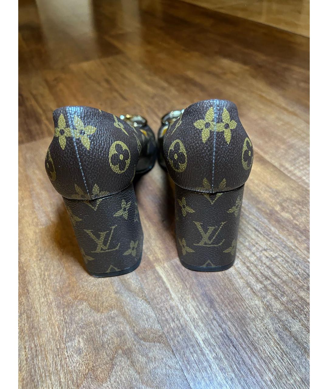 LOUIS VUITTON Коричневые кожаные туфли, фото 4