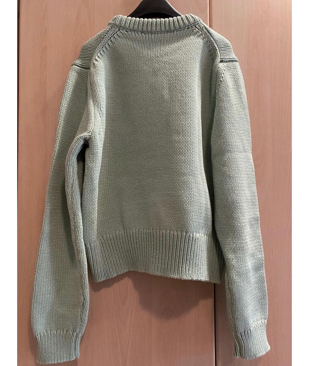 TIBI Салатовый хлопковый джемпер / свитер, фото 2