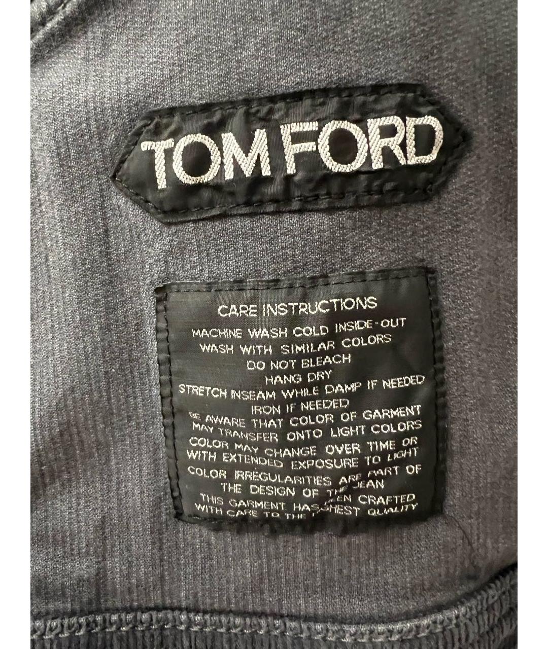 TOM FORD Антрацитовая хлопковая куртка, фото 6