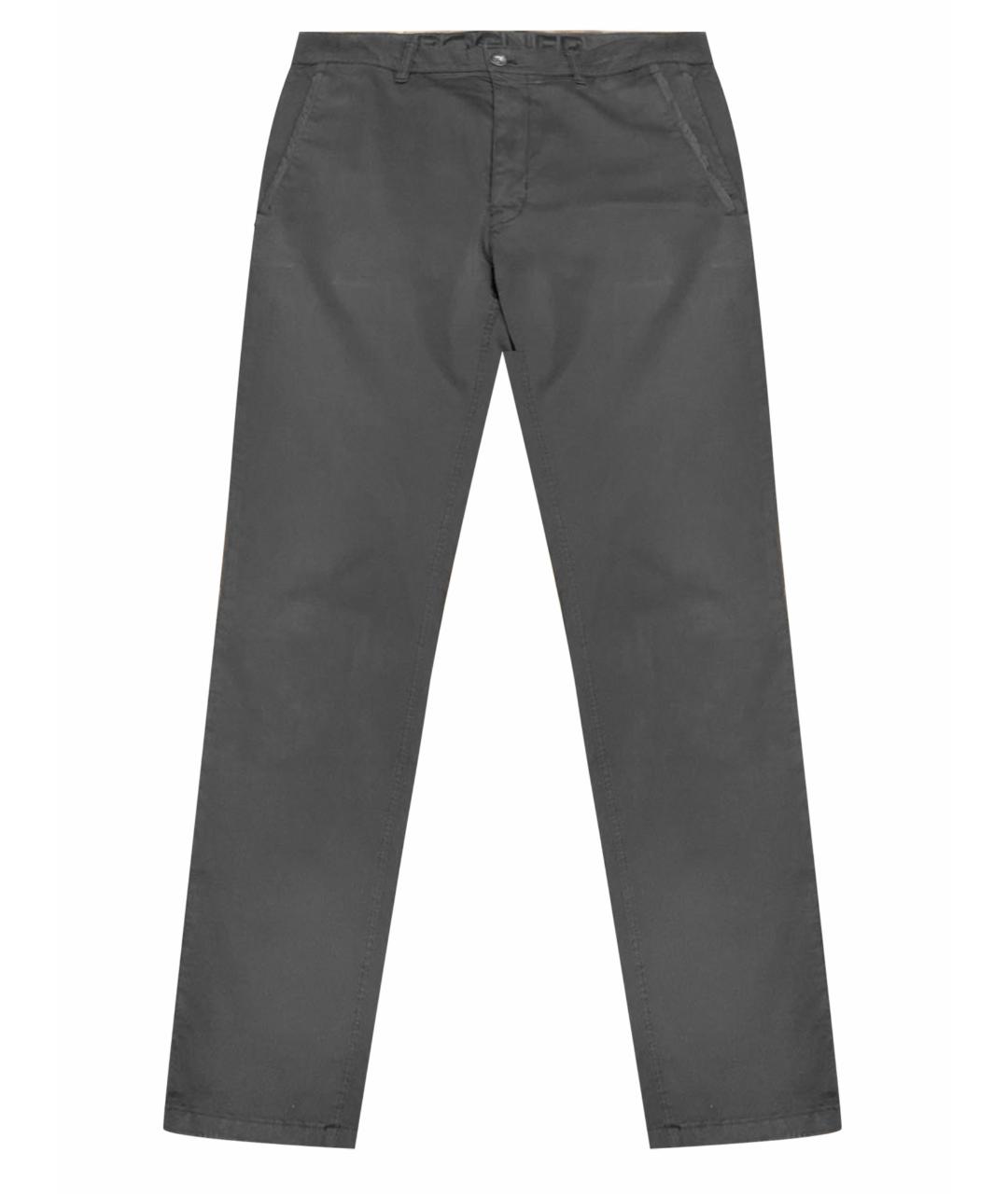 BOGNER Серые хлопко-эластановые повседневные брюки, фото 1