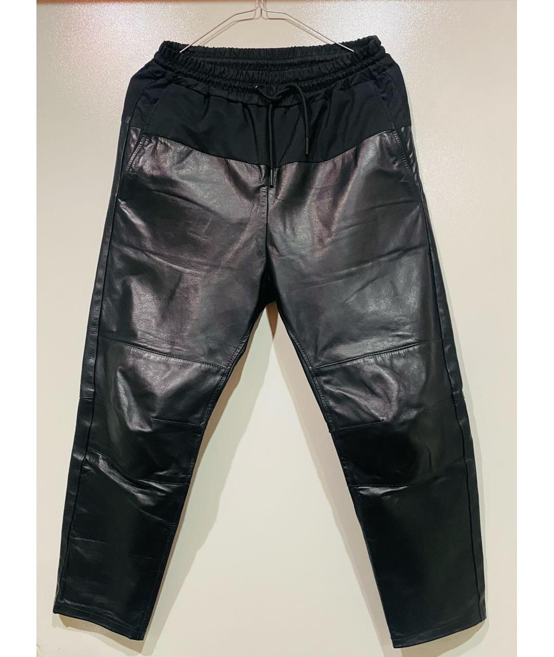 ALEXANDER WANG Черные полиуретановые спортивные брюки и шорты, фото 5