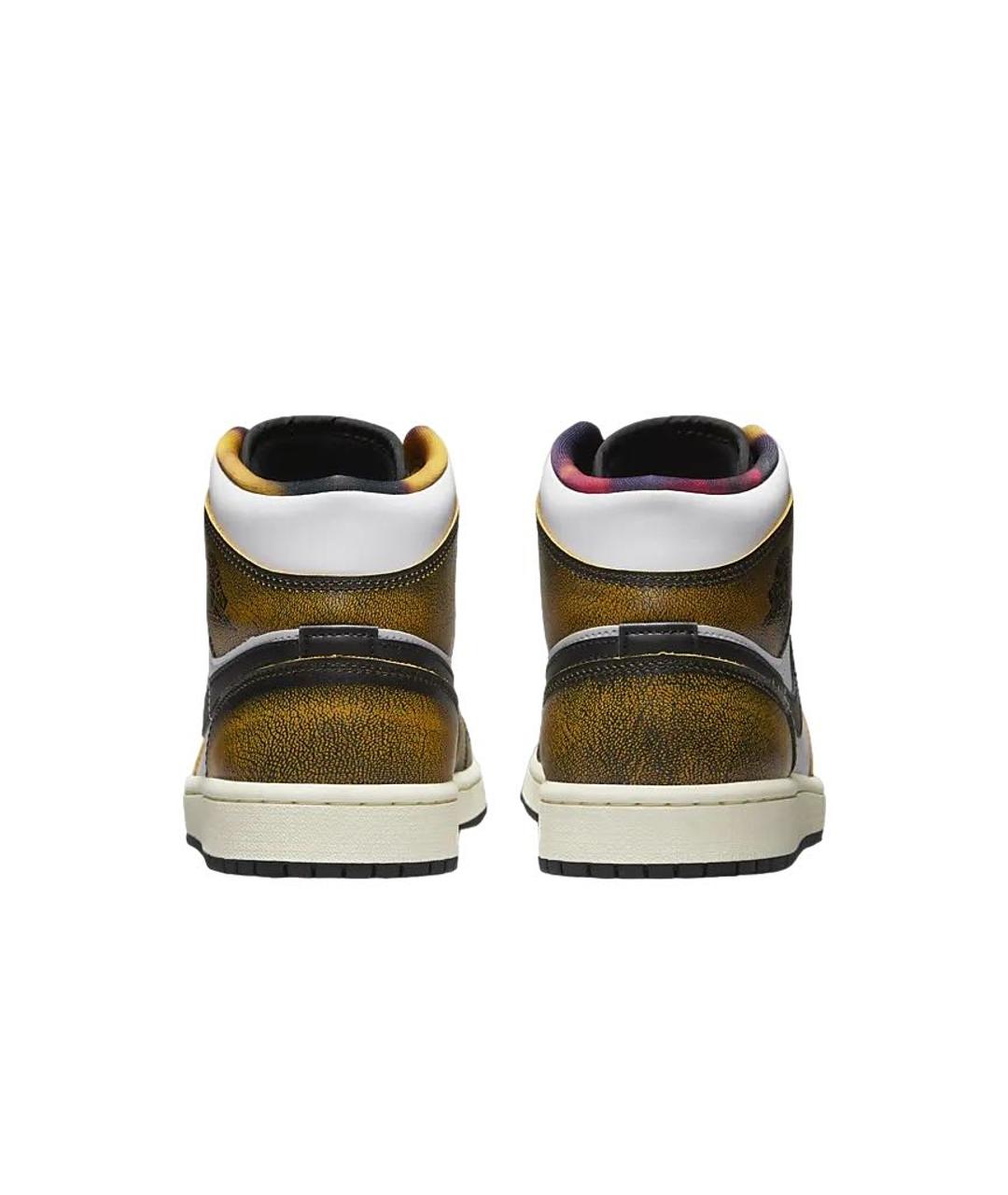 JORDAN Красные кожаные кроссовки, фото 4