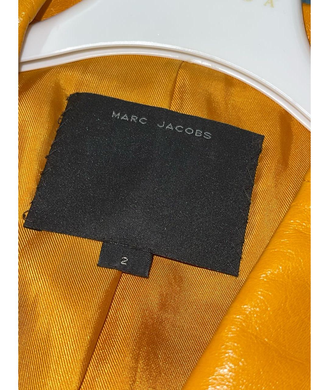 MARC JACOBS Оранжевое кожаное платье, фото 6
