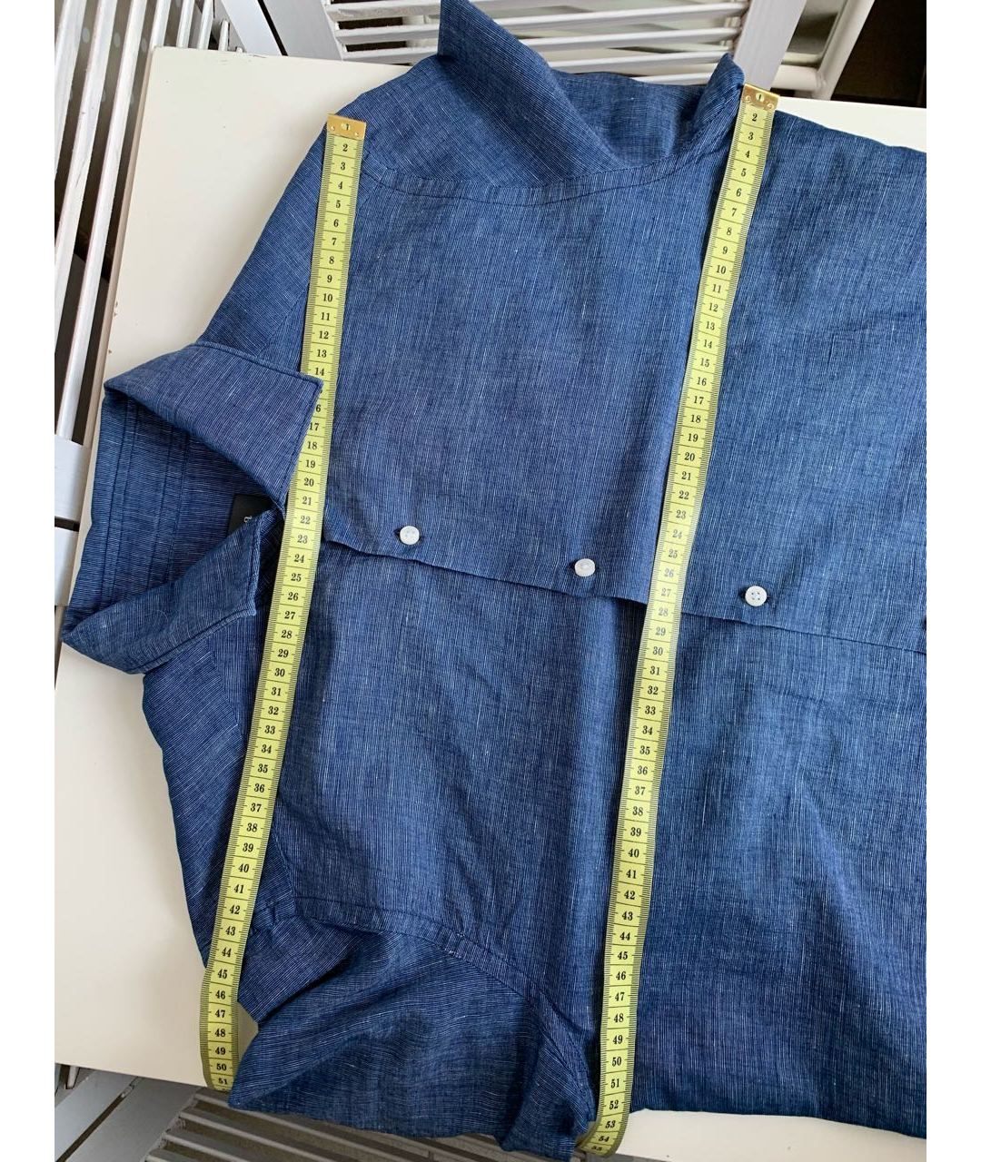 ERMENEGILDO ZEGNA Синяя хлопковая классическая рубашка, фото 2