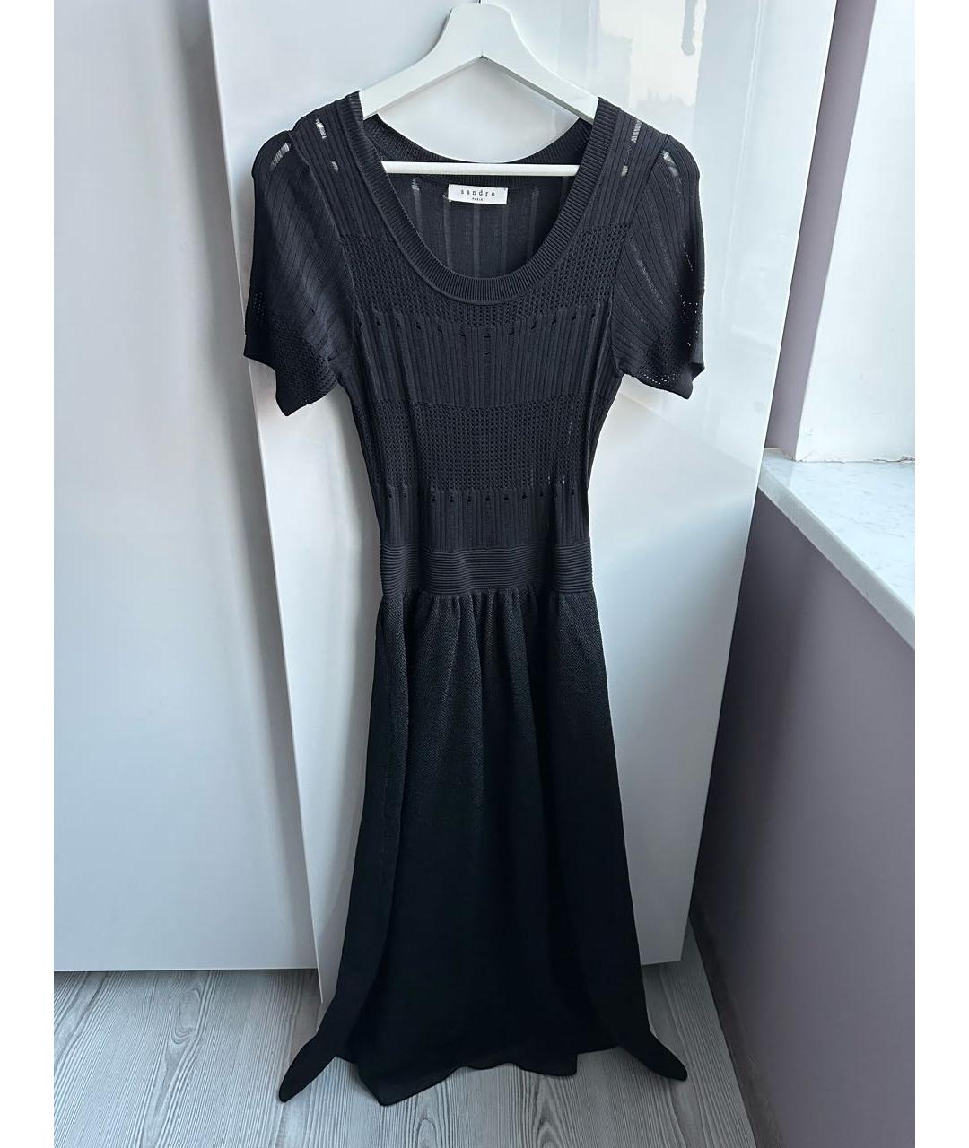 SANDRO Черное платье, фото 2