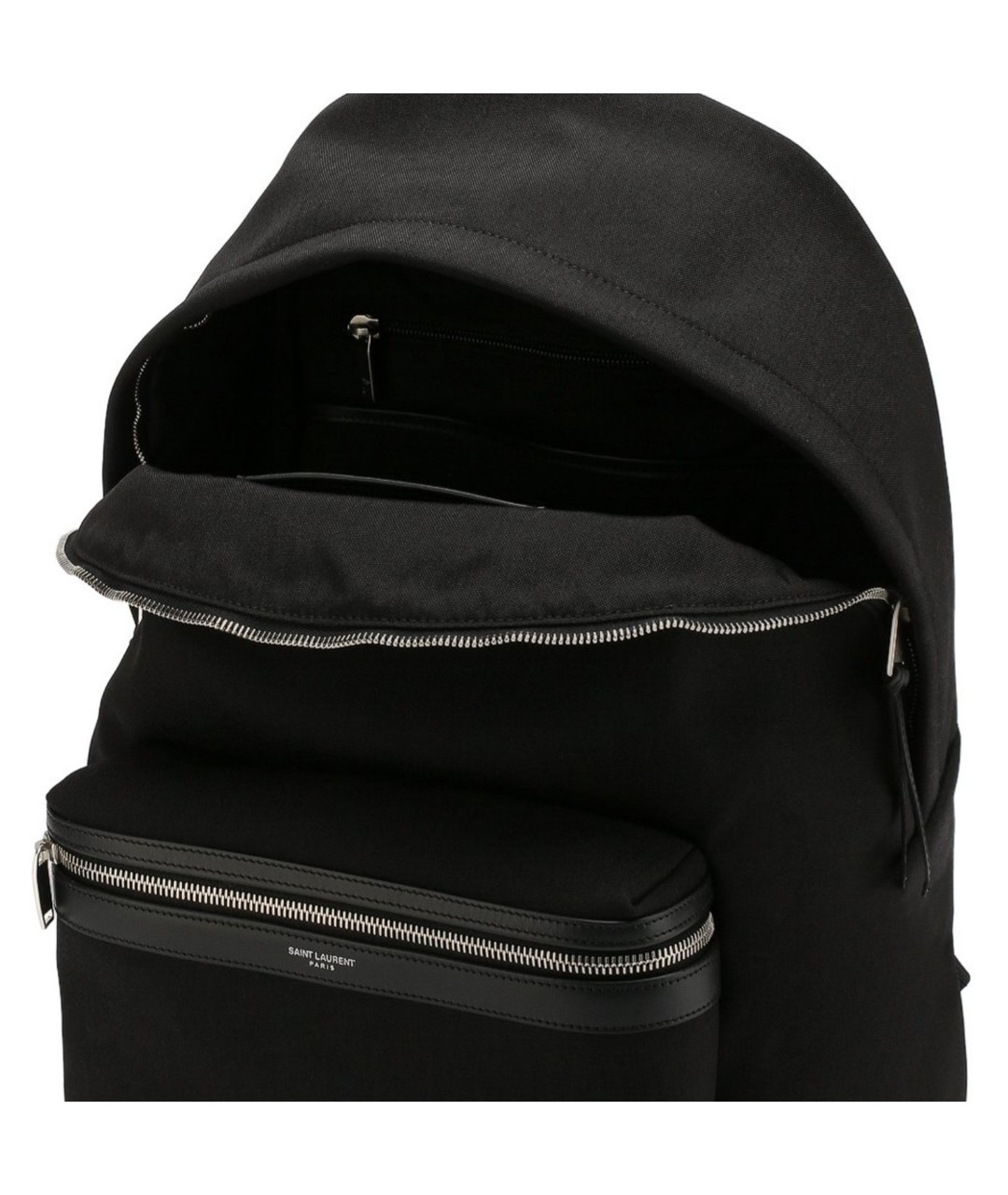 SAINT LAURENT Черный хлопковый рюкзак, фото 4