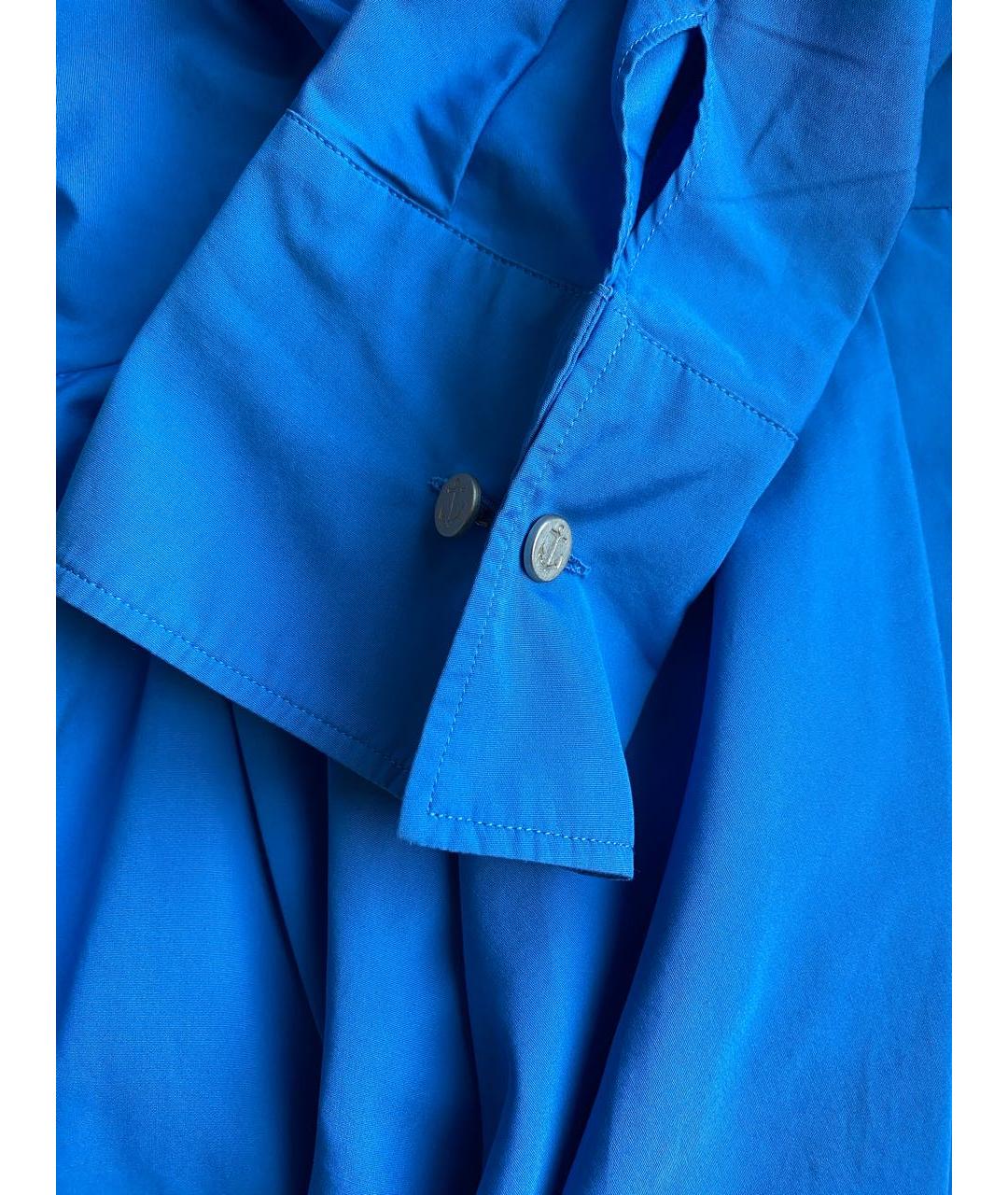 MAX MARA Синее хлопковое повседневное платье, фото 3