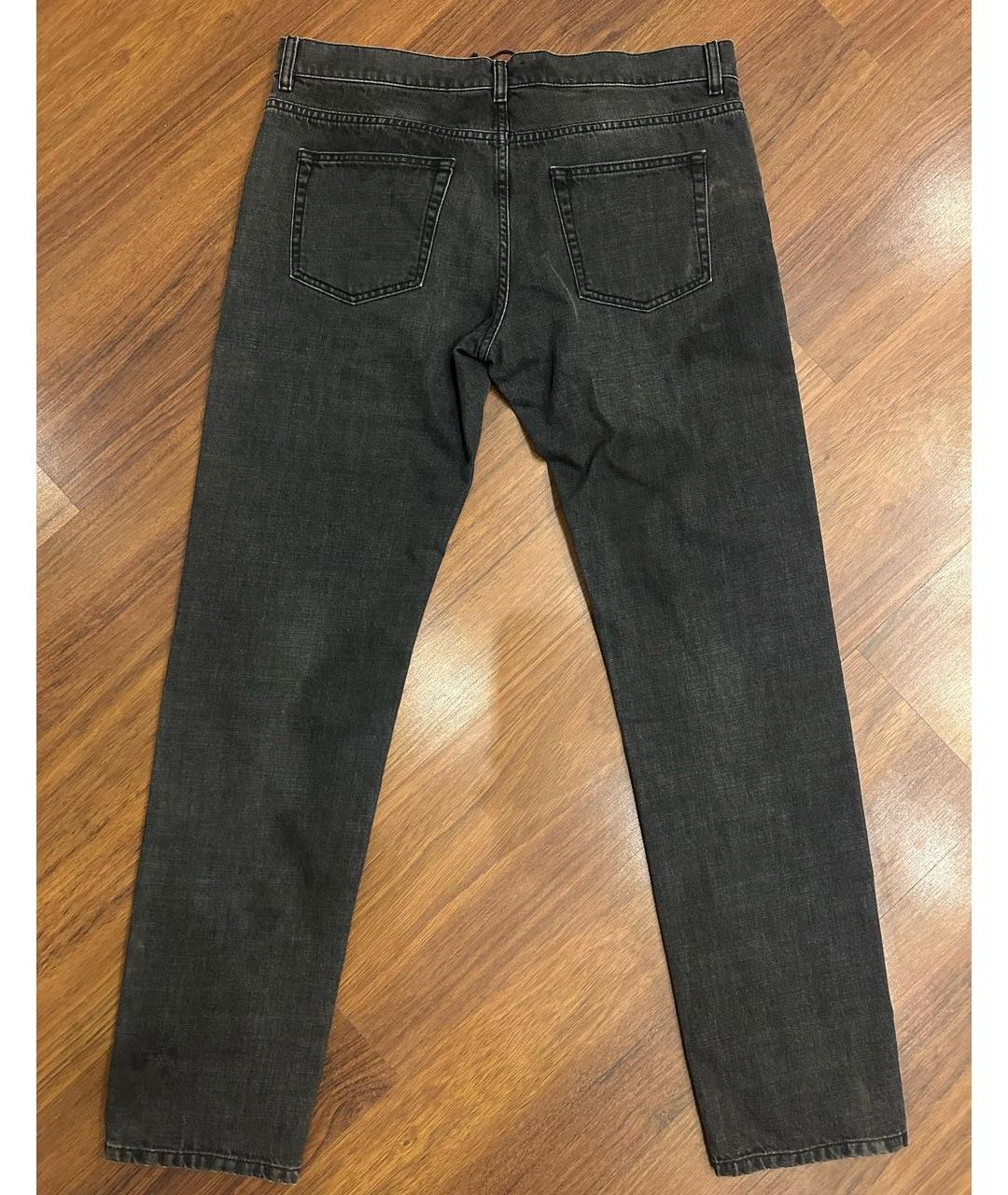 AMEN Черные хлопковые прямые джинсы, фото 2