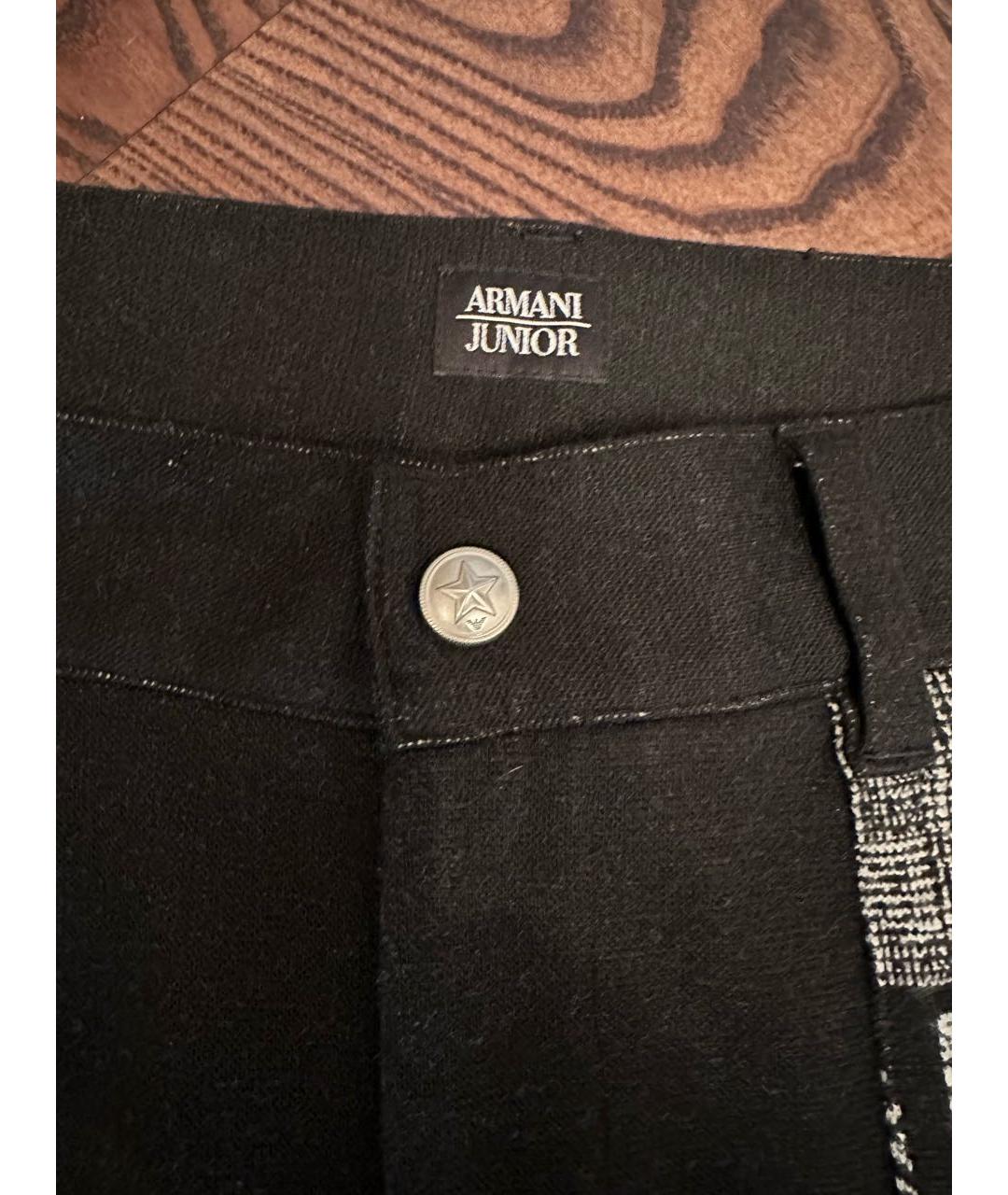 ARMANI JUNIOR Черные брюки и шорты, фото 2