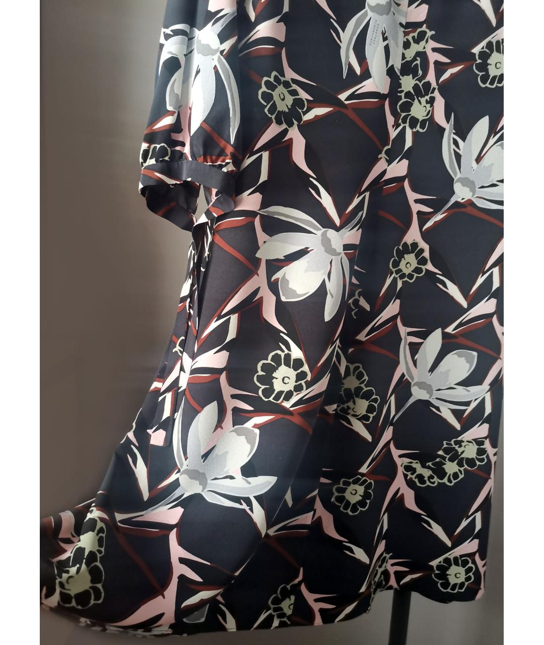 DOROTHEE SCHUMACHER Коричневое шелковое повседневное платье, фото 7