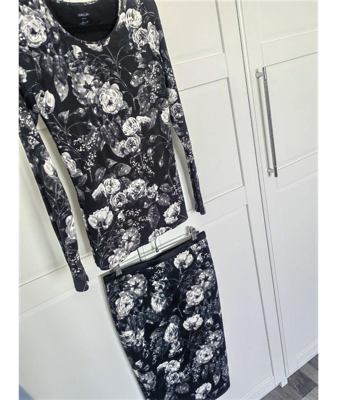 MARC CAIN Черная полиэстеровая юбка миди, фото 5