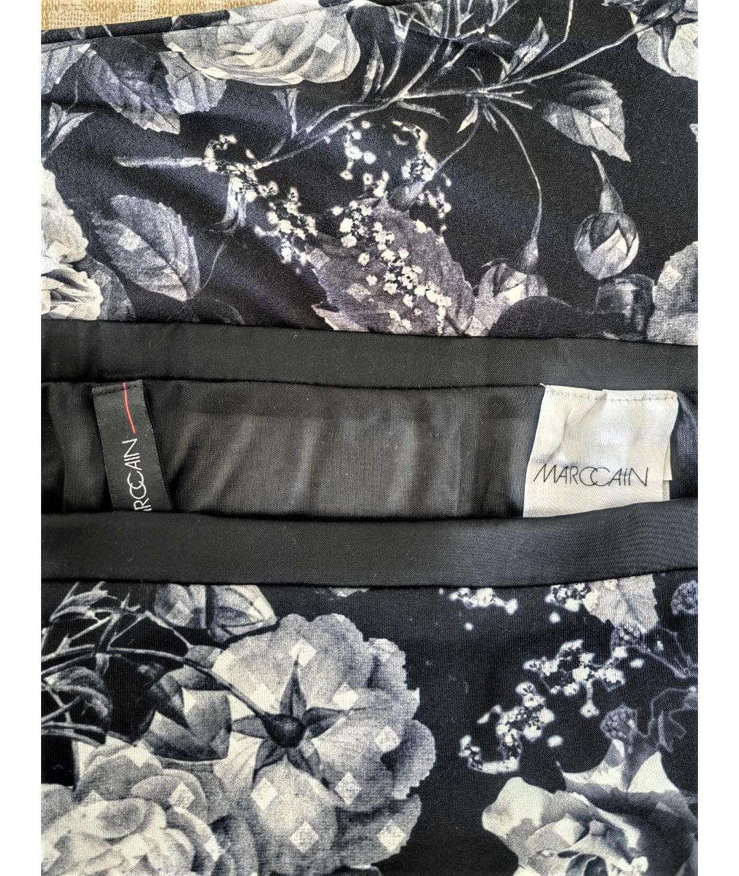 MARC CAIN Черная полиэстеровая юбка миди, фото 6