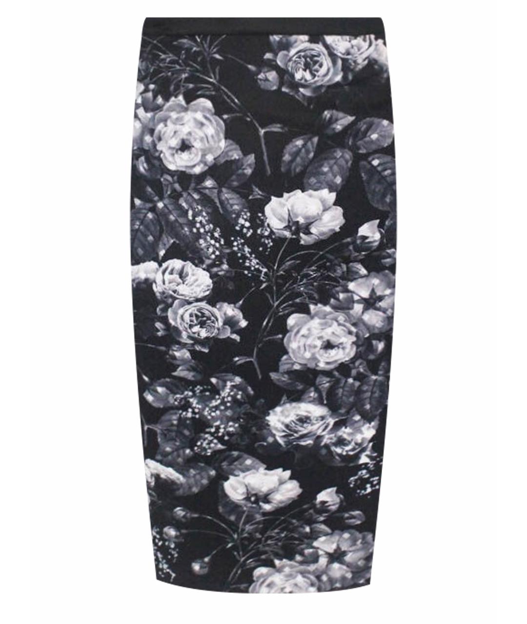 MARC CAIN Черная полиэстеровая юбка миди, фото 1