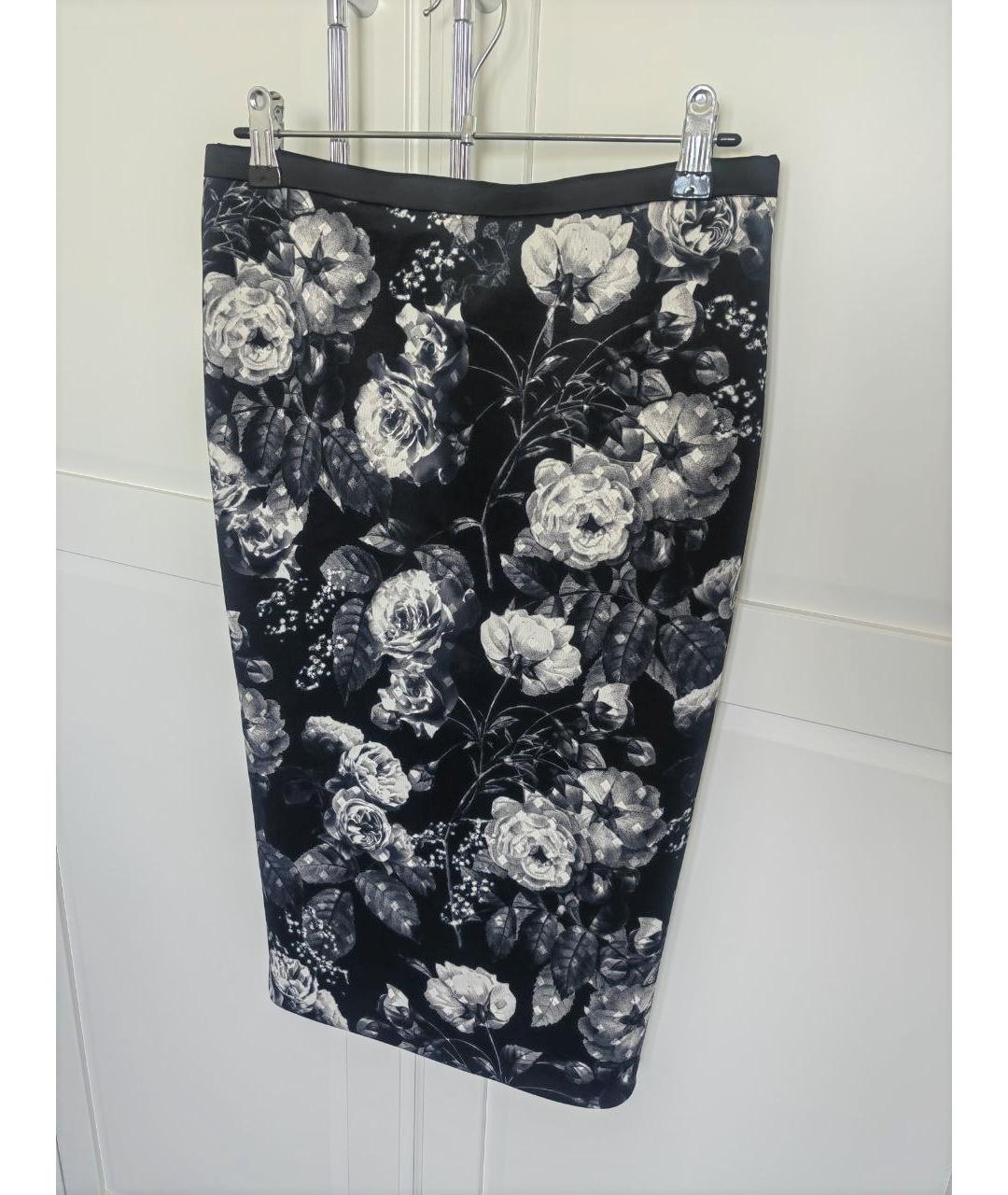 MARC CAIN Черная полиэстеровая юбка миди, фото 4