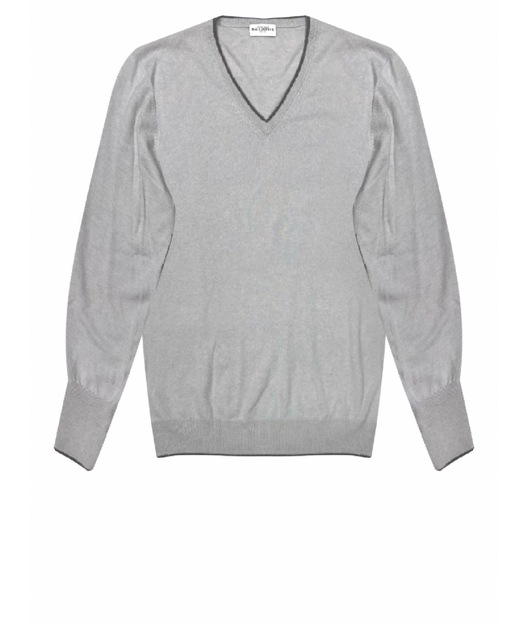 BALLANTYNE Серый кашемировый джемпер / свитер, фото 1