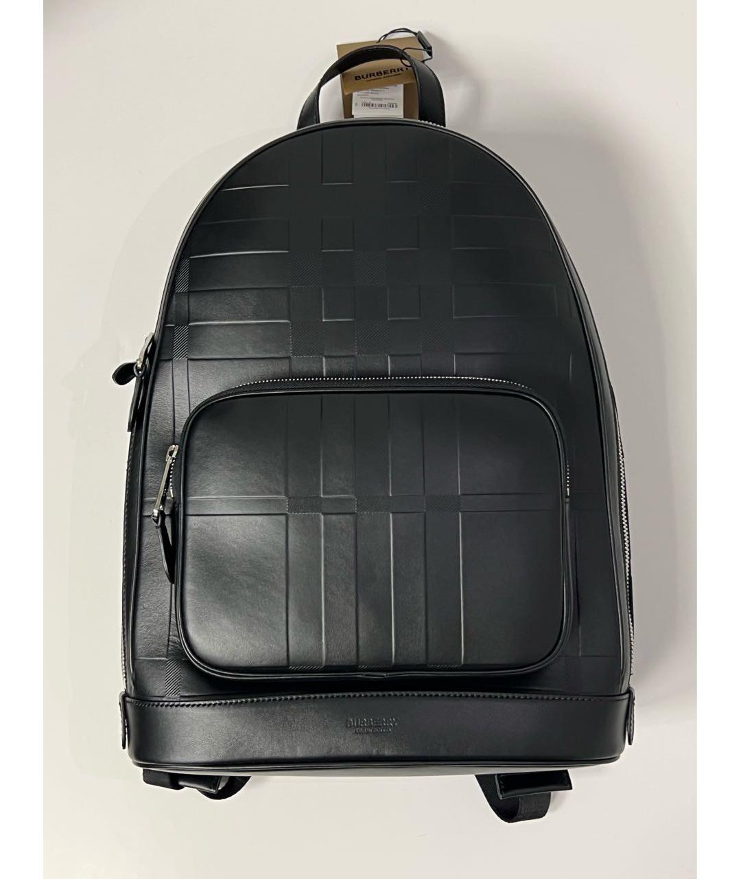 BURBERRY Черный кожаный рюкзак, фото 7