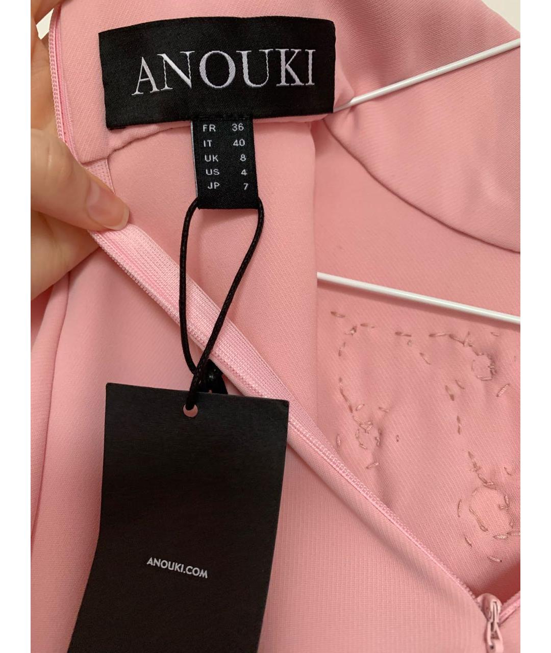 ANOUKI Розовая полиэстеровая блузы, фото 3