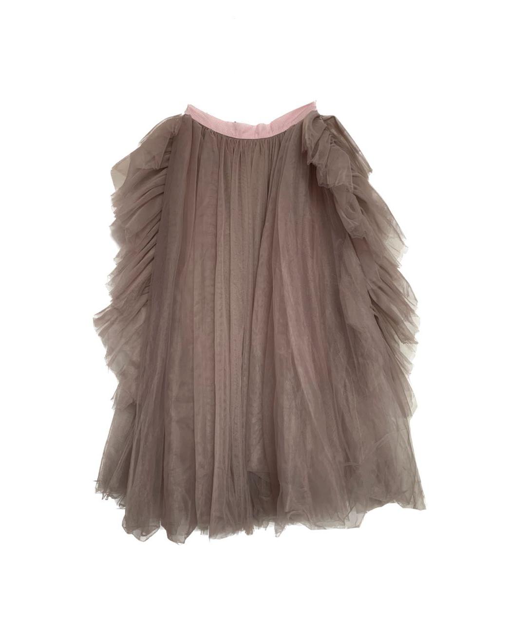 ANOUKI Розовая полиэстеровая юбка миди, фото 2