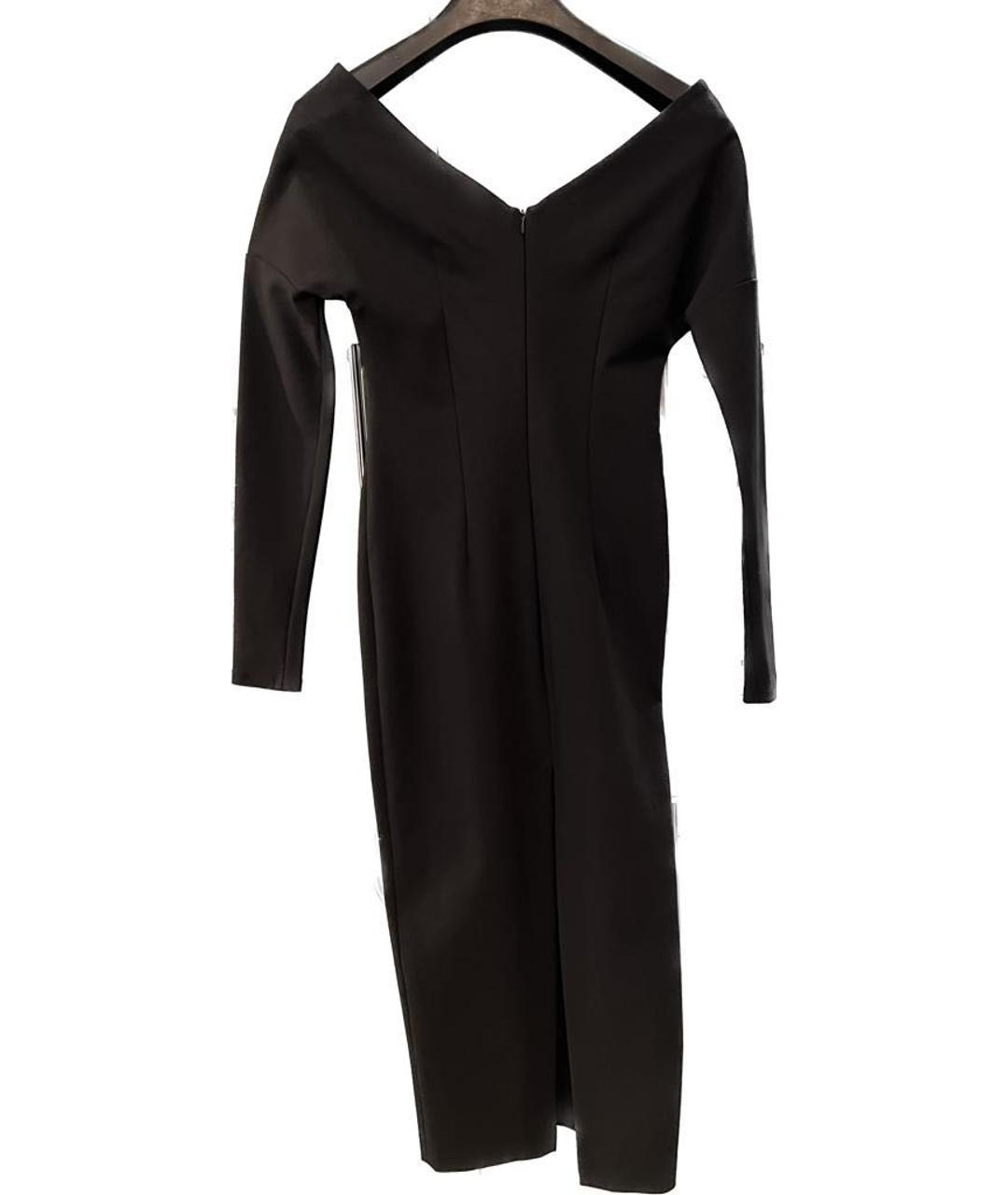 A.W.A.K.E. MODE Черное полиамидовое коктейльное платье, фото 2