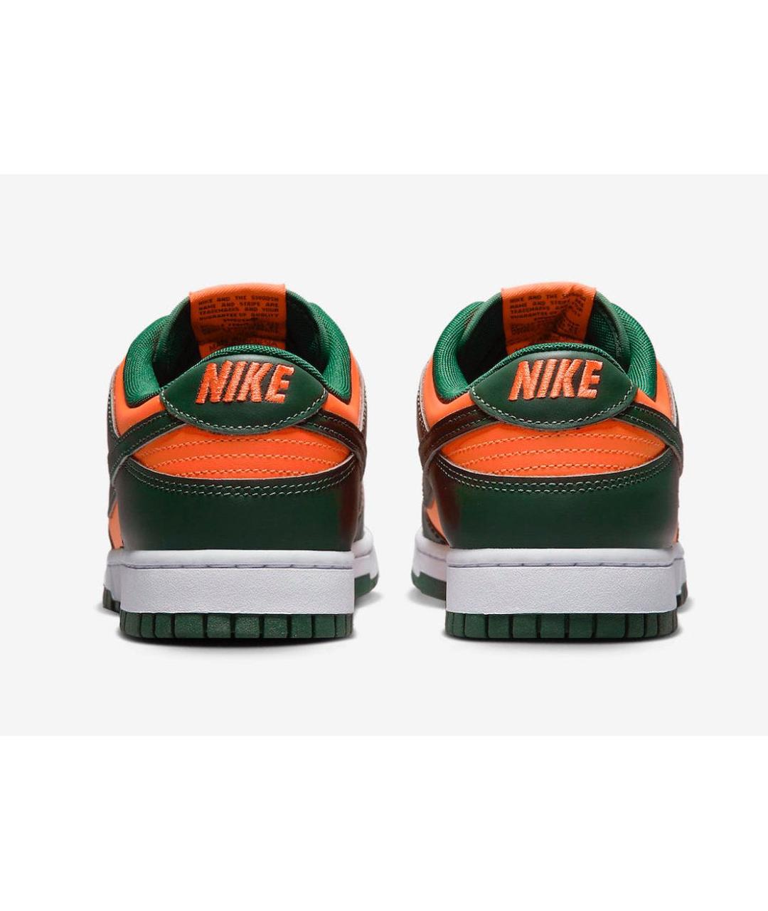 NIKE Оранжевое кожаные низкие кроссовки / кеды, фото 4