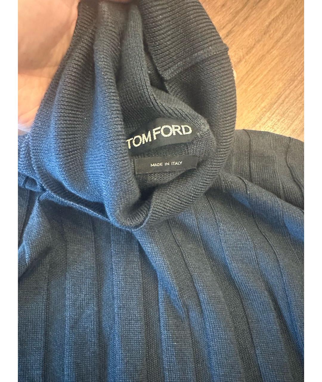 TOM FORD Антрацитовая кашемировая водолазка, фото 3