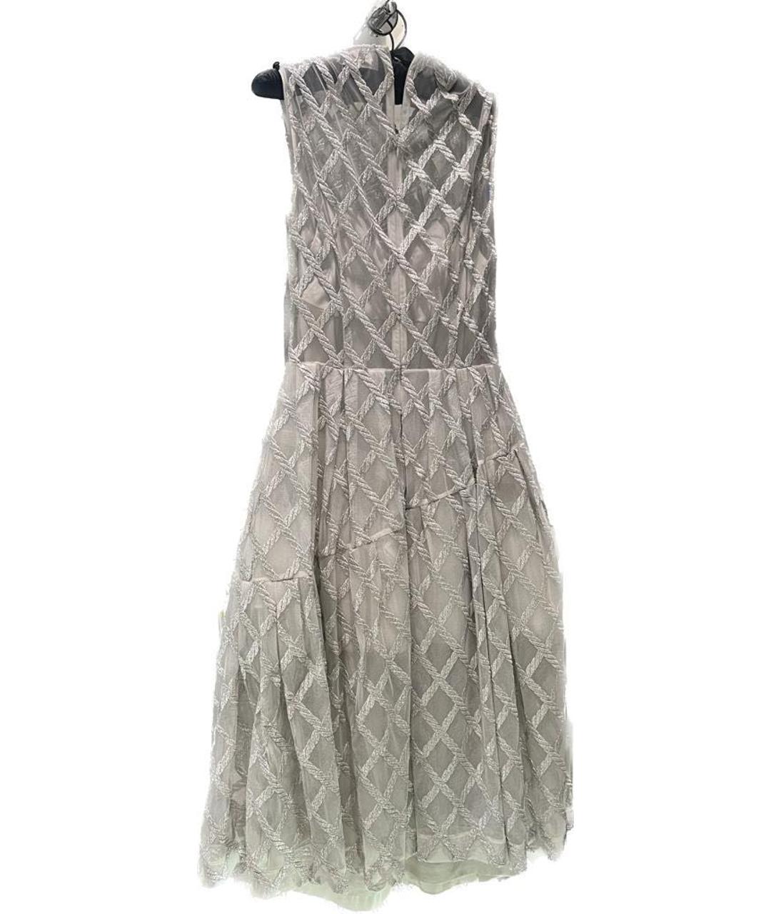 SIMONE ROCHA Серебряное ацетатное вечернее платье, фото 5