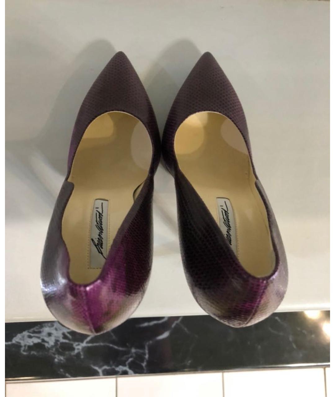 BRIAN ATWOOD Фиолетовые кожаные туфли, фото 3