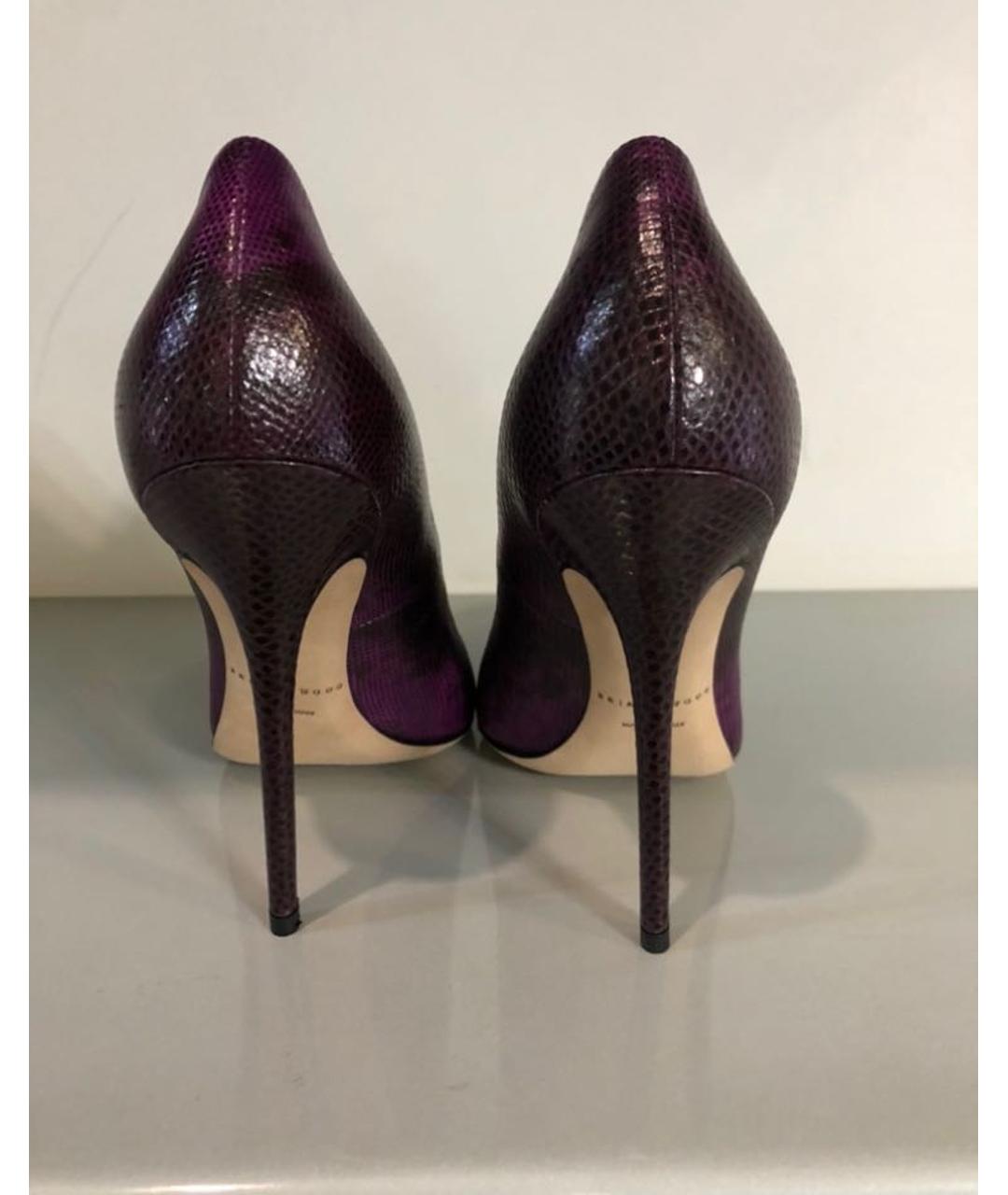 BRIAN ATWOOD Фиолетовые кожаные туфли, фото 4