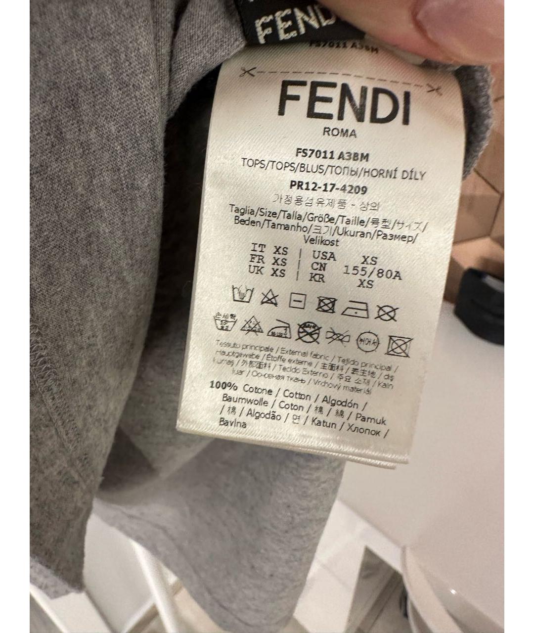 FENDI Футболка, фото 4